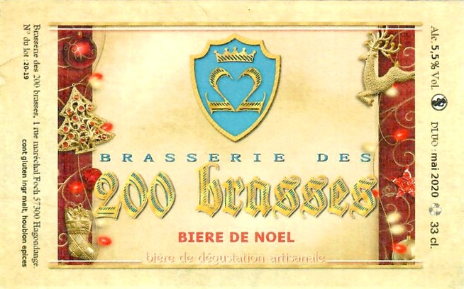 Etiquette BRASSERIE DES 200 BRASSES 15