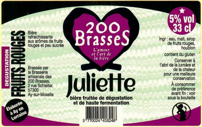 Etiquette BRASSERIE DES 200 BRASSES 18