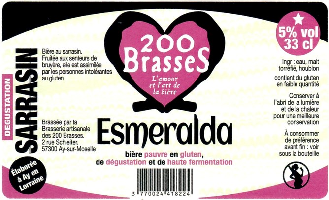 Etiquette BRASSERIE DES 200 BRASSES 20