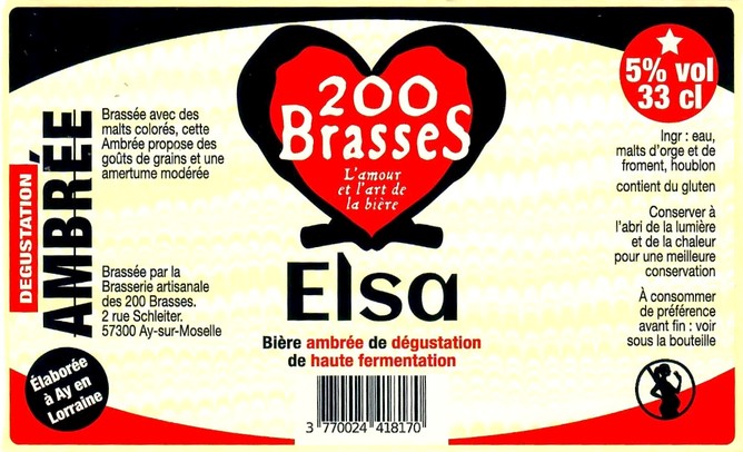 Etiquette BRASSERIE DES 200 BRASSES 21