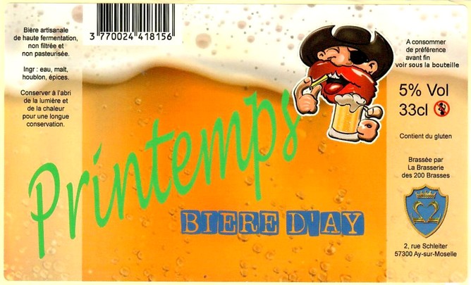 Etiquette BRASSERIE DES 200 BRASSES 22