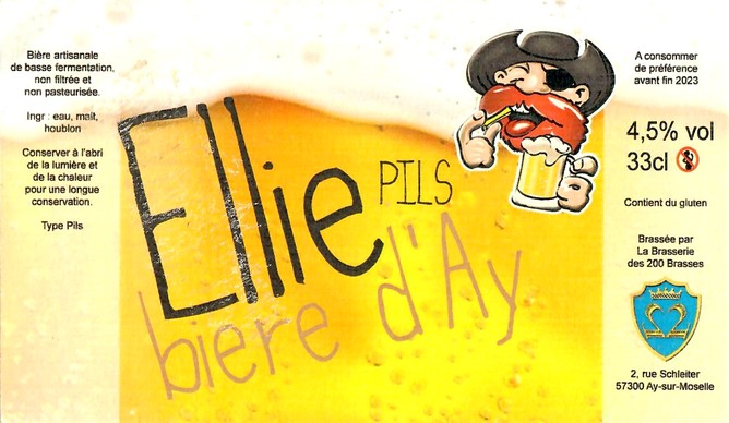 Etiquette BRASSERIE DES 200 BRASSES 33