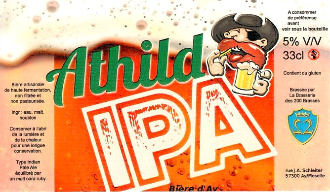 Etiquette BRASSERIE DES 200 BRASSES 34