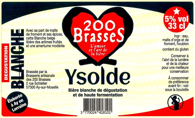 Etiquette BRASSERIE DES 200 BRASSES 42