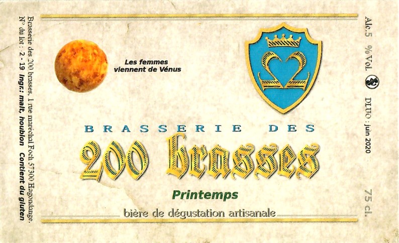 Etiquette BRASSERIE DES 200 BRASSES 46