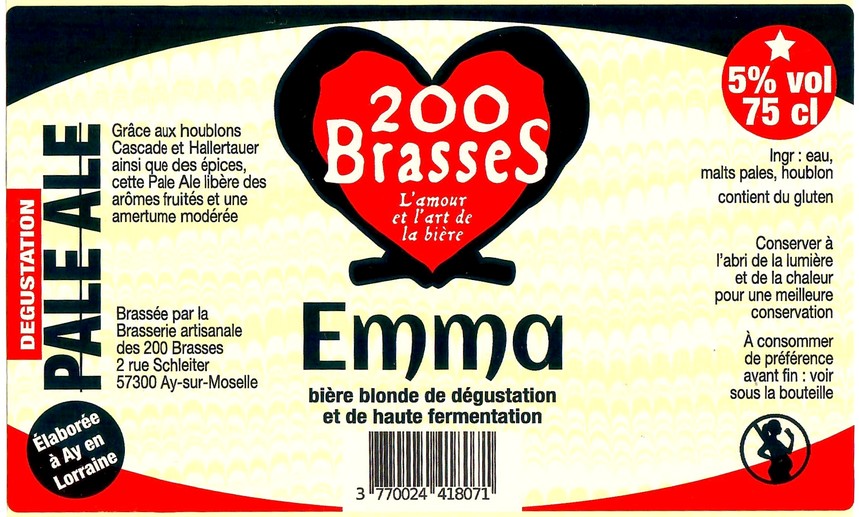 Etiquette BRASSERIE DES 200 BRASSES 47