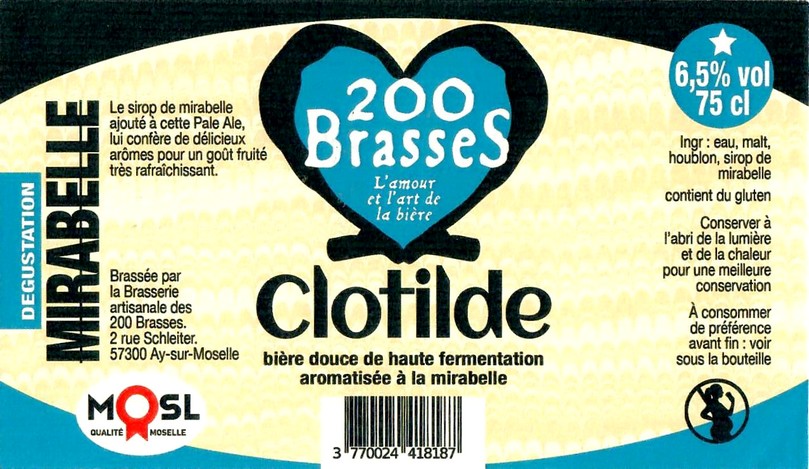 Etiquette BRASSERIE DES 200 BRASSES 50