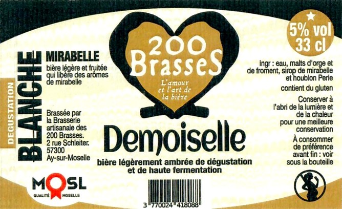 Etiquette BRASSERIE DES 200 BRASSES 51