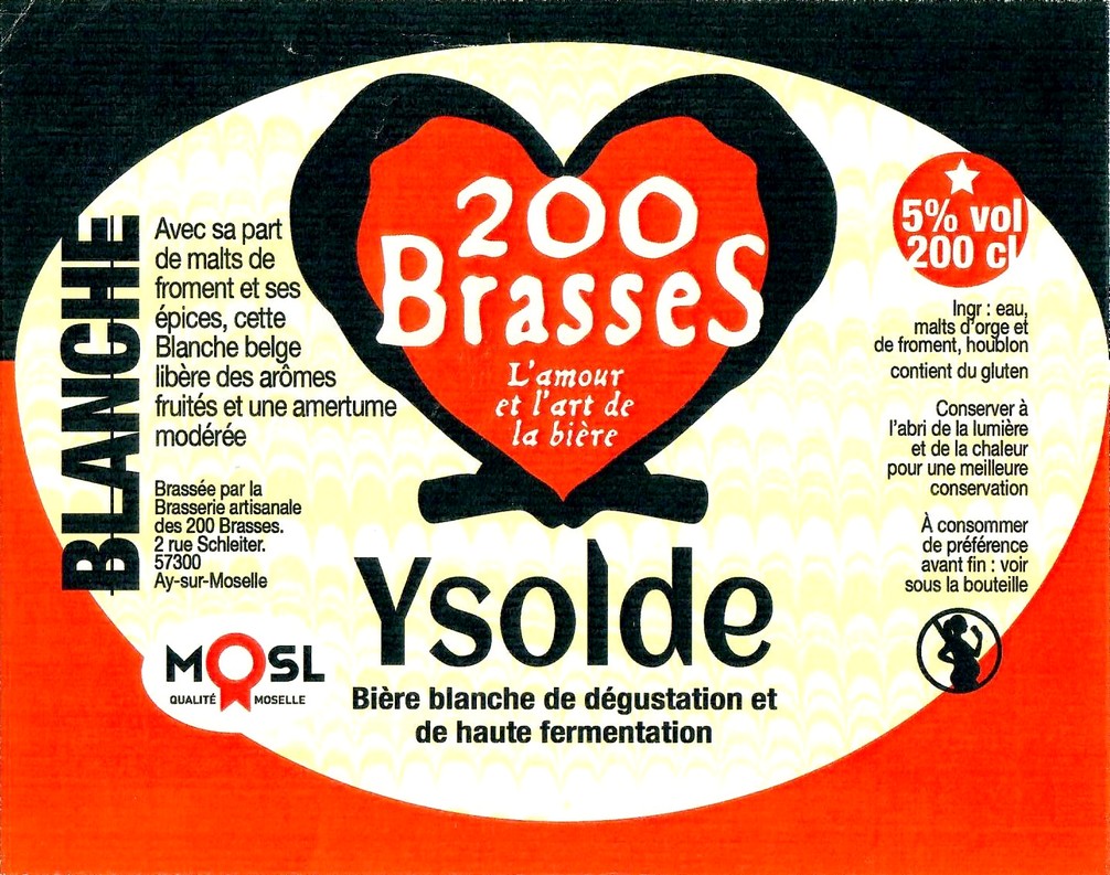 Etiquette BRASSERIE DES 200 BRASSES 55