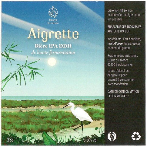 Etiquette BRASSERIE DES 3 BAIES 01