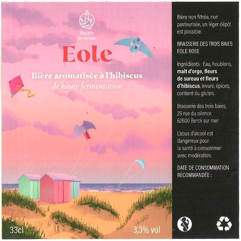 Etiquette BRASSERIE DES 3 BAIES 05