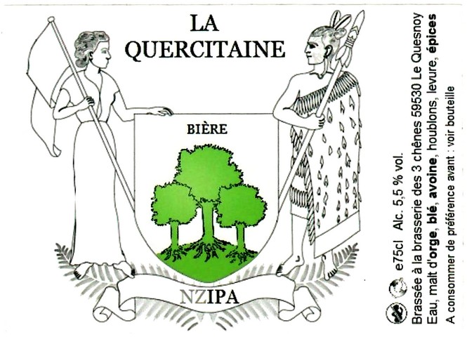 etiquette BRASSERIE DES 3 CHENES 01