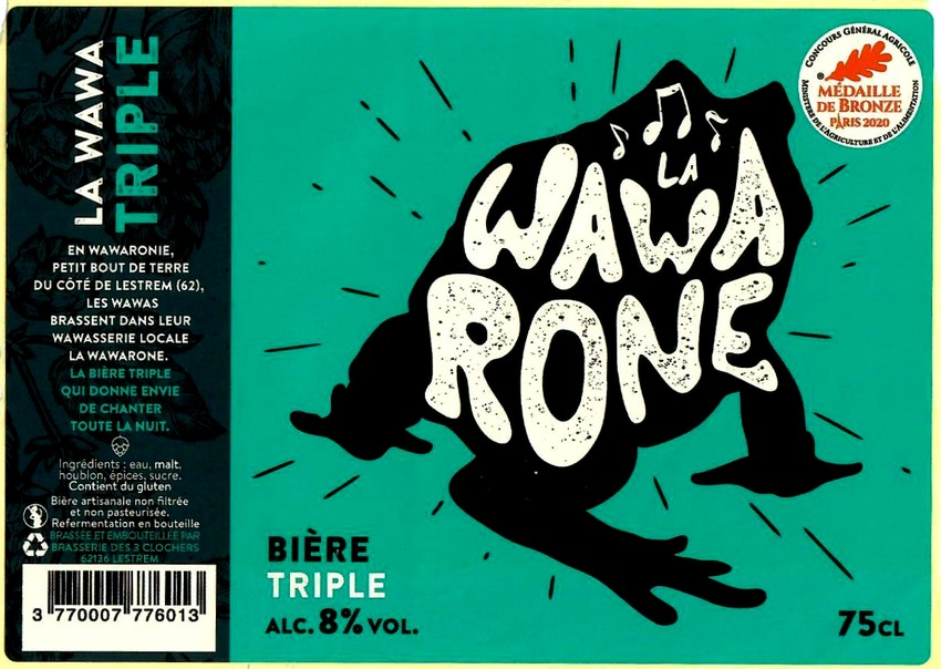 Etiquette BRASSERIE DES 3 CLOCHERS 05