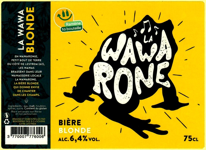 Etiquette BRASSERIE DES 3 CLOCHERS 07