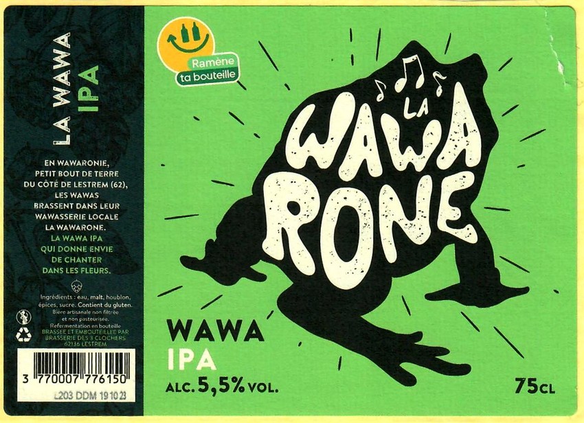 Etiquette BRASSERIE DES 3 CLOCHERS 09