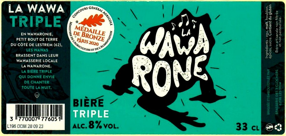 Etiquette BRASSERIE DES 3 CLOCHERS 10