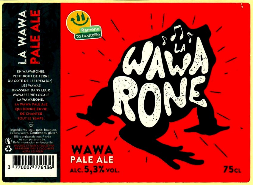 Etiquette BRASSERIE DES 3 CLOCHERS 11