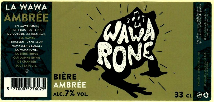 Etiquette BRASSERIE DES 3 CLOCHERS 13