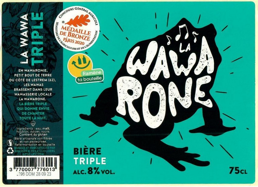 Etiquette BRASSERIE DES 3 CLOCHERS 14