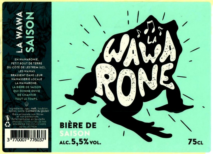 Etiquette BRASSERIE DES 3 CLOCHERS 16