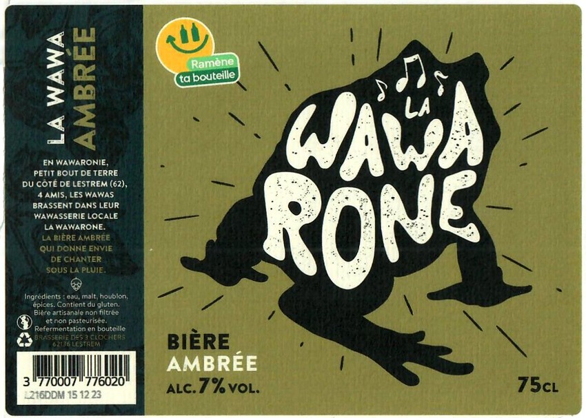 Etiquette BRASSERIE DES 3 CLOCHERS 17