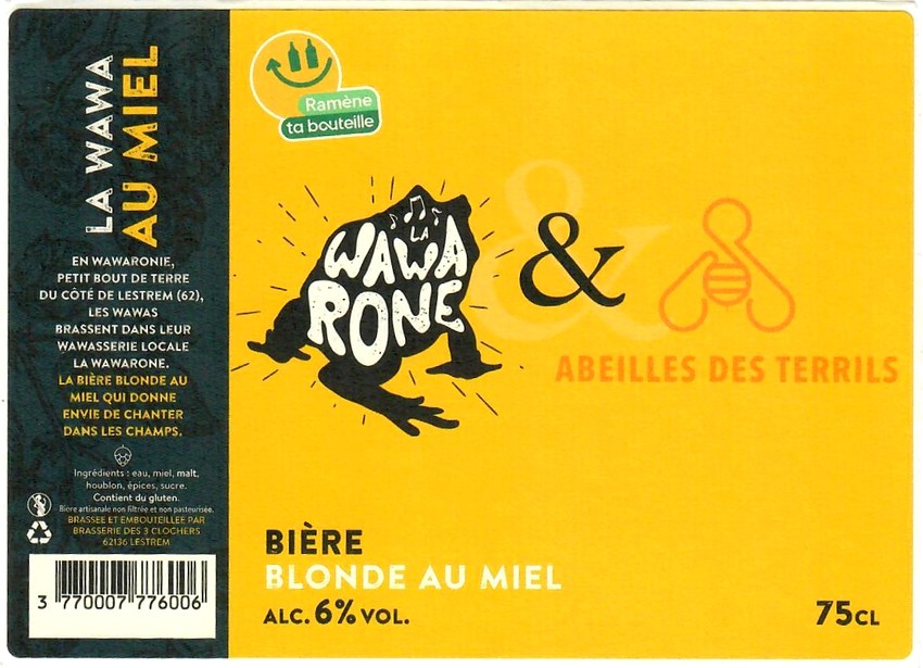 Etiquette BRASSERIE DES 3 CLOCHERS 19