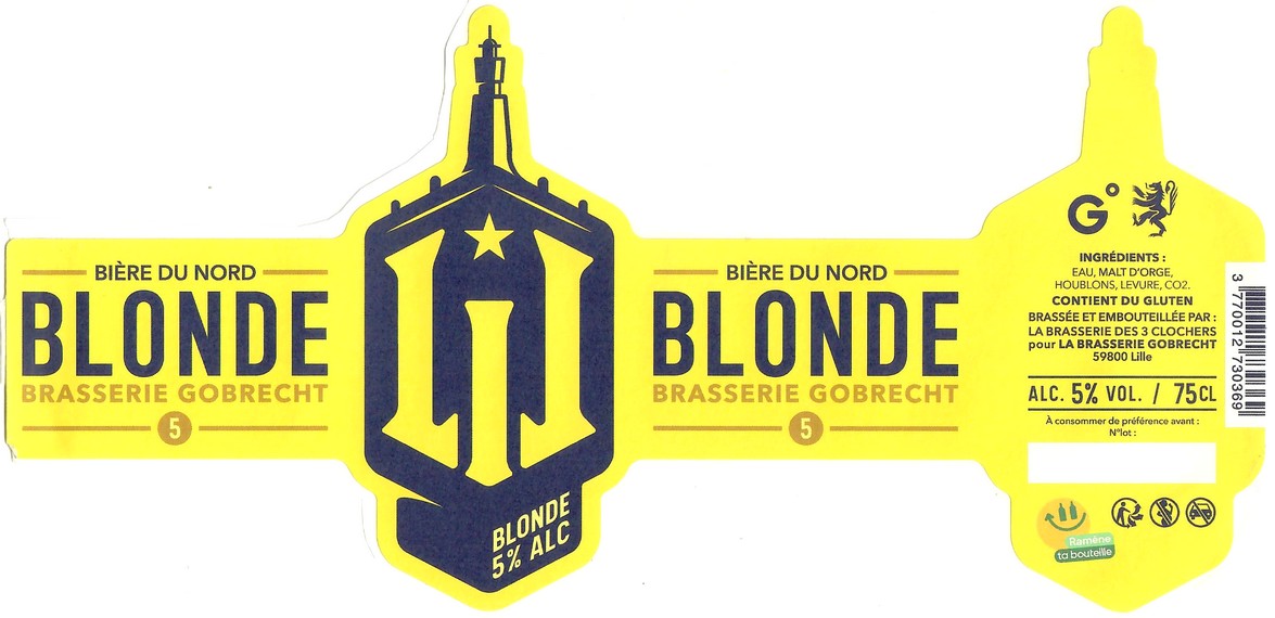 Etiquette BRASSERIE DES 3 CLOCHERS 63