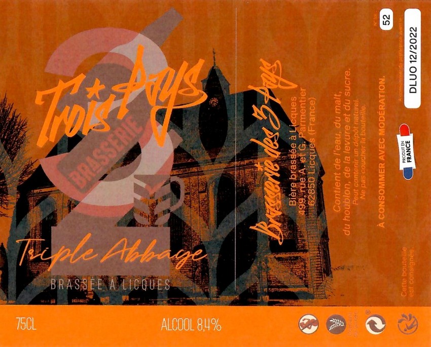 Etiquette BRASSERIE DES 3 PAYS 02