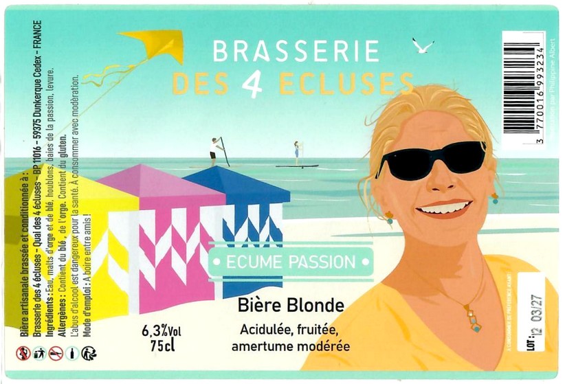 Etiquette BRASSERIE DES 4 ECLUSES 27