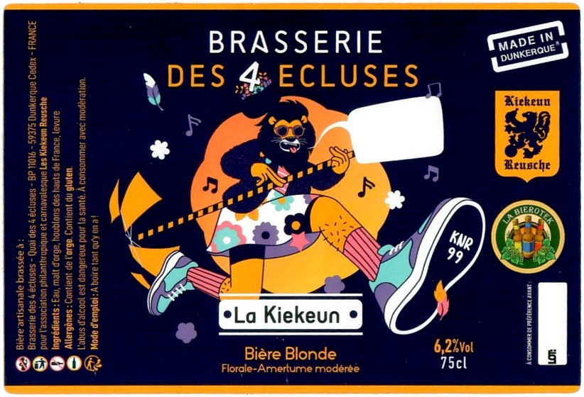 Etiquette BRASSERIE DES 4 ECLUSES 28
