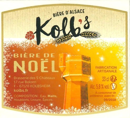 Etiquette BRASSERIE DES 5 CHATEAUX 03