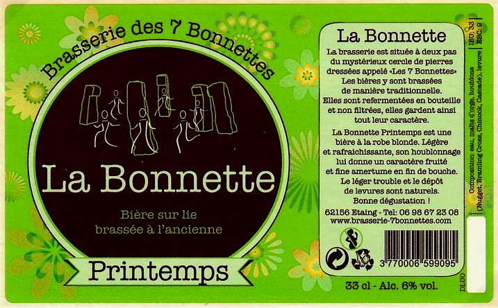 etiquette BRASSERIE DES 7 BONNETTES 11