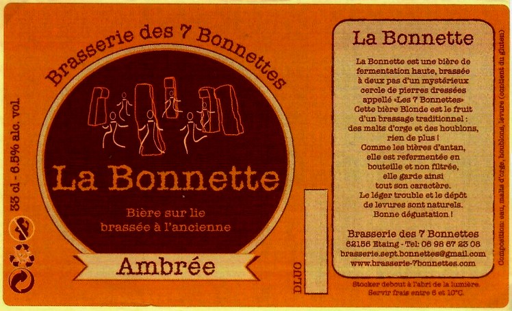etiquette BRASSERIE DES 7 BONNETTES 12