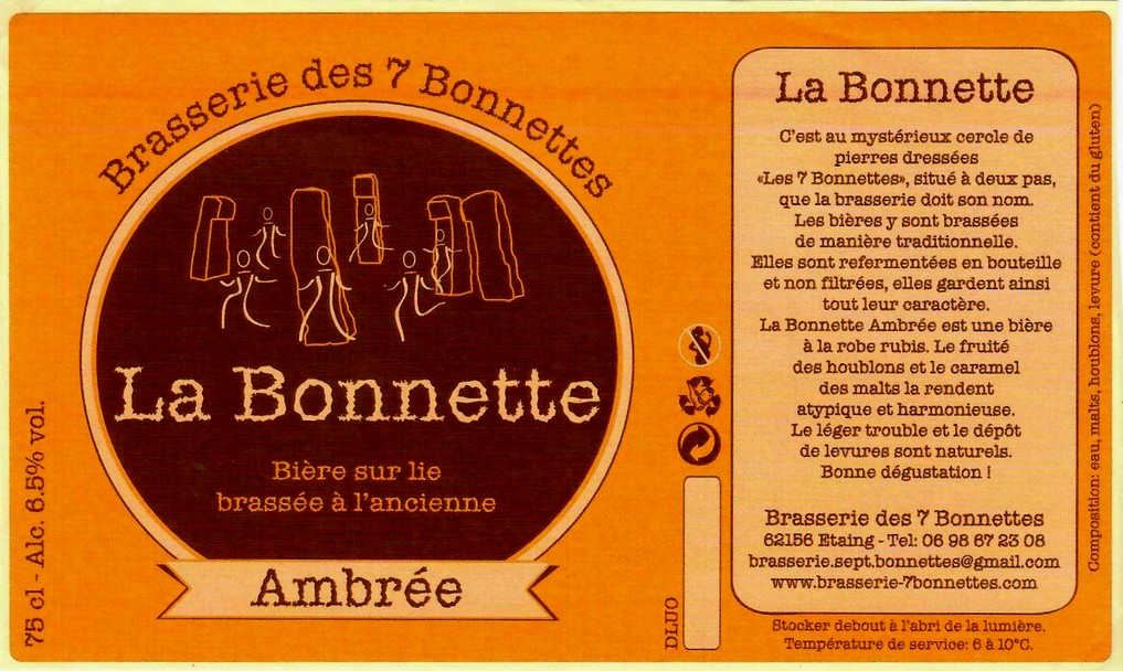 etiquette BRASSERIE DES 7 BONNETTES 19