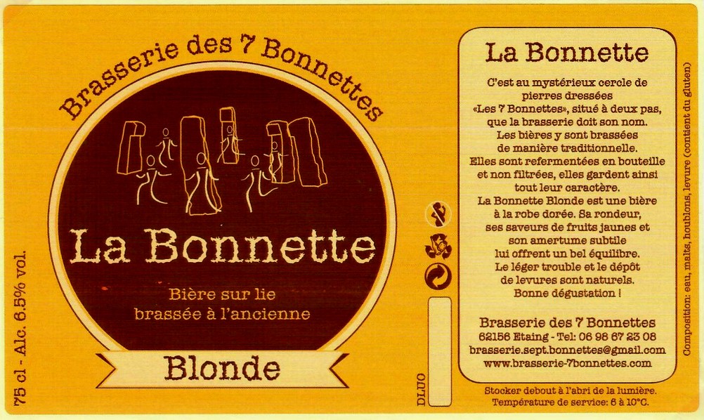 etiquette BRASSERIE DES 7 BONNETTES 21