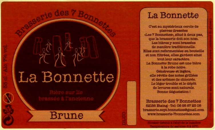 etiquette BRASSERIE DES 7 BONNETTES 23