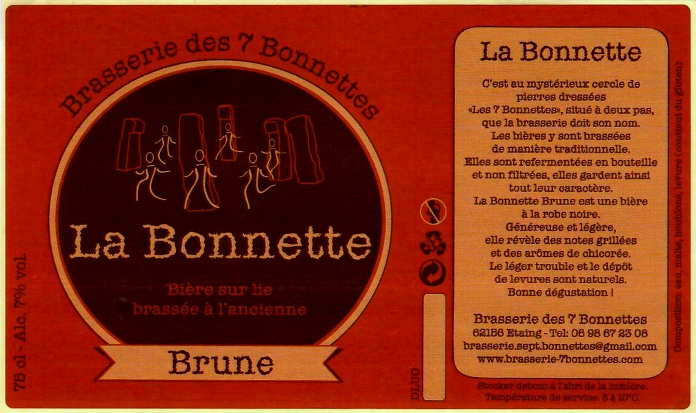 etiquette BRASSERIE DES 7 BONNETTES 24