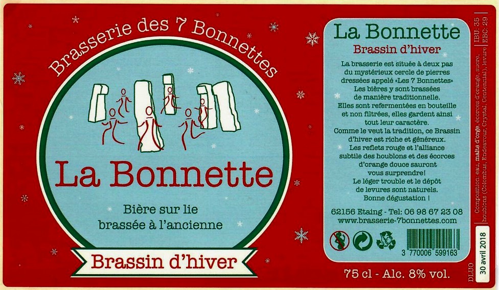 etiquette BRASSERIE DES 7 BONNETTES 28