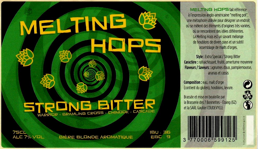 etiquette BRASSERIE DES 7 BONNETTES 30