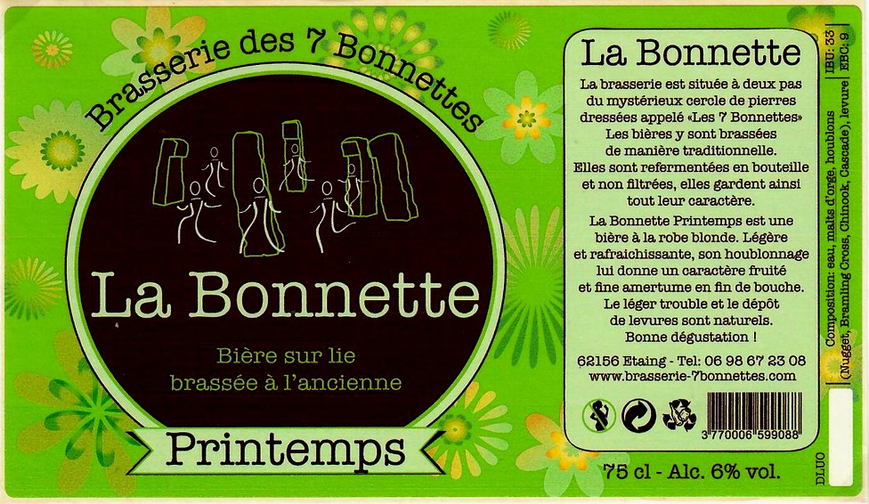 etiquette BRASSERIE DES 7 BONNETTES 31