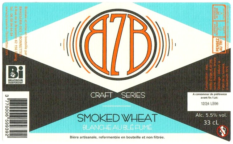 Etiquette BRASSERIE DES 7 BONNETTES 56