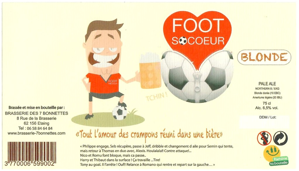 Etiquette BRASSERIE DES 7 BONNETTES 57