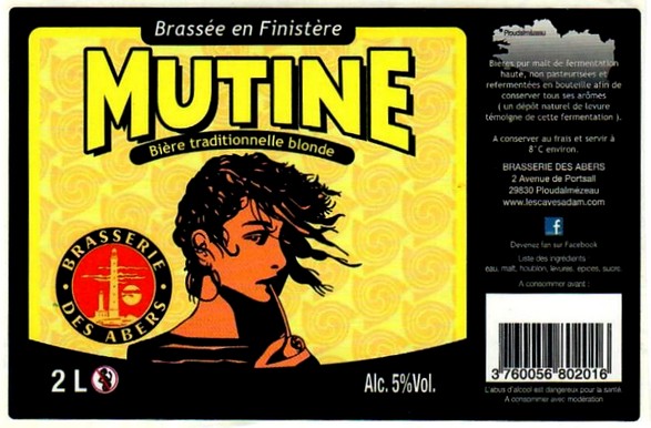 etiquette BRASSERIE DES ABERS 62