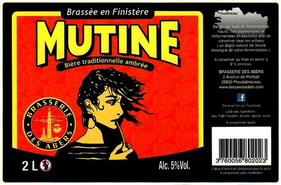 etiquette BRASSERIE DES ABERS 63