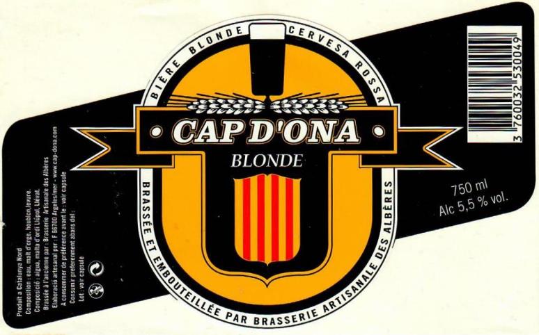 etiquette BRASSERIE DES ALBERES 07