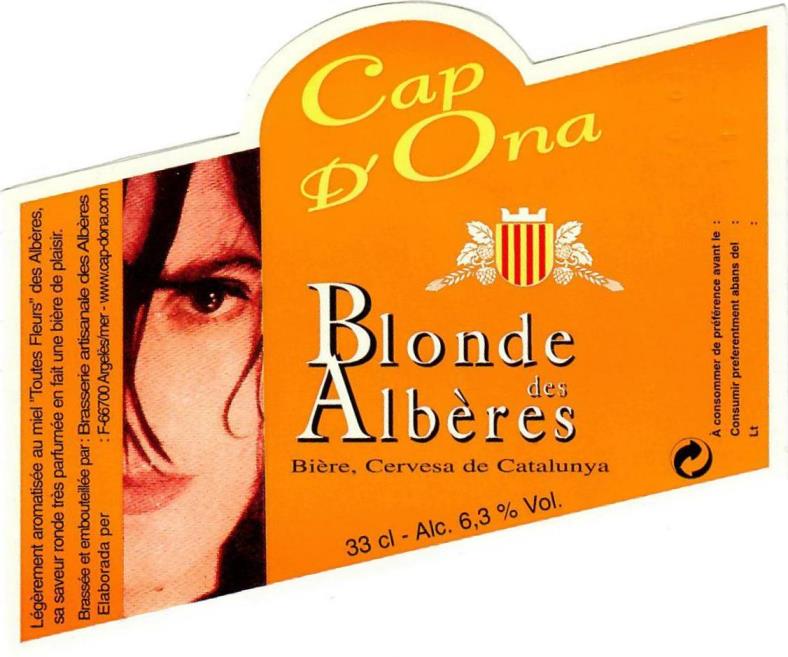 etiquette BRASSERIE DES ALBERES 12