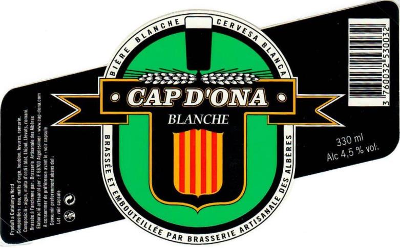 etiquette BRASSERIE DES ALBERES 25