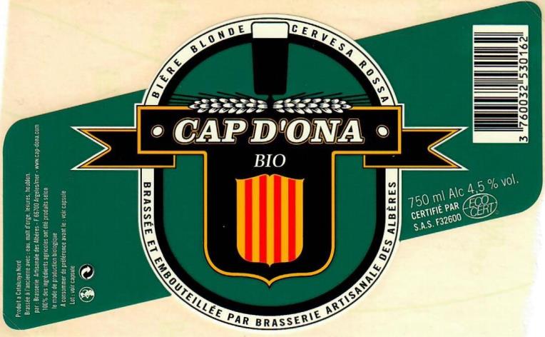 etiquette BRASSERIE DES ALBERES 32