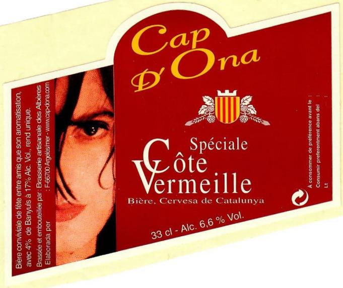 etiquette BRASSERIE DES ALBERES 34