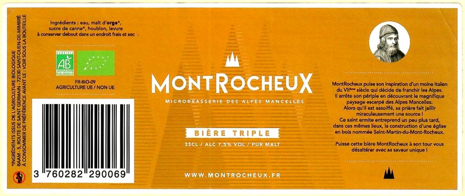 Etiquette BRASSERIE DES ALPES MANCELLES 01